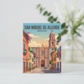 Tempel van San Francisco Mexico Briefkaart (Staand voorkant)