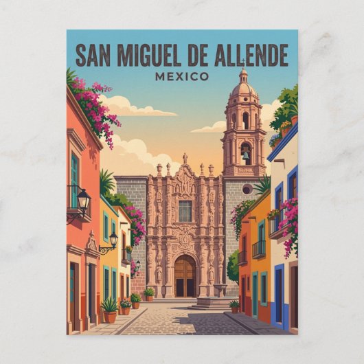 Tempel van San Francisco Mexico Briefkaart (Voorkant)
