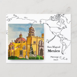 Tempel van San Rafael San Miguel Briefkaart