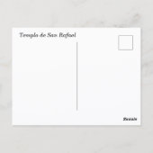 Tempel van San Rafael San Miguel Briefkaart (Achterkant)