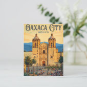 Tempel van Santo Domingo de Guzmán Mexico Briefkaart (Staand voorkant)