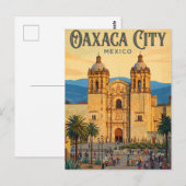 Tempel van Santo Domingo de Guzmán Mexico Briefkaart (Voorkant / Achterkant)