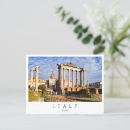Tempel van Saturnus, Rome, Italië Briefkaart