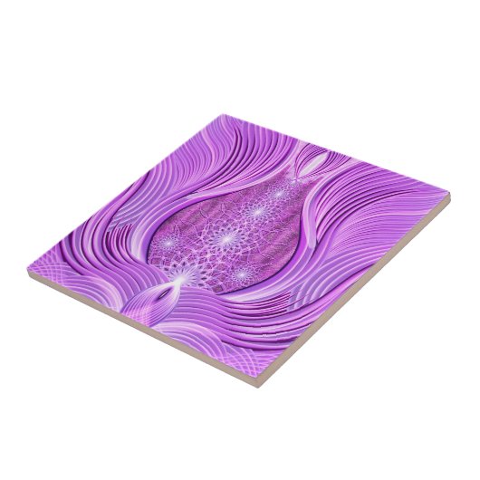 Tempel van Violet Light Tegeltje (Zijkant)