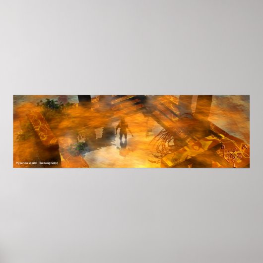 TEMPEL VAN WATER/HYPERION Science Fiction,Sci-Fi Poster (Voorkant)