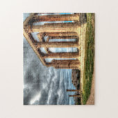 Tempel van Zeus Athene. Legpuzzel (Verticaal)