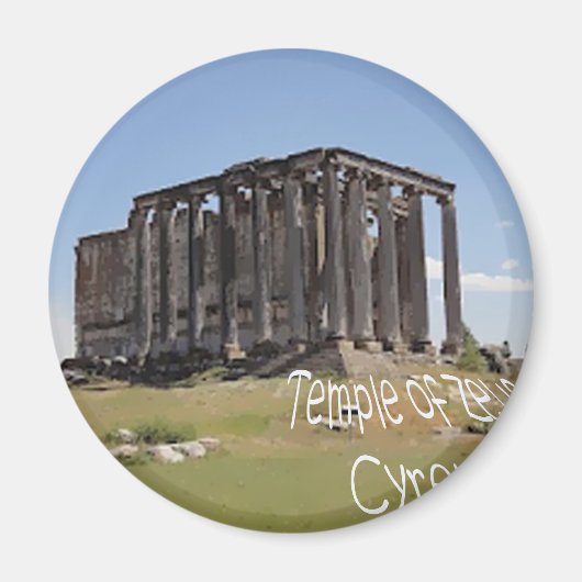 Tempel van Zeus Cyrene Copy.jpg Magneet (Voorkant)