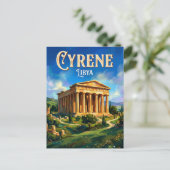 Tempel van Zeus, Cyrene Libië Briefkaart (Staand voorkant)