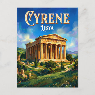 Tempel van Zeus, Cyrene Libië Briefkaart