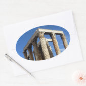 tempel zeus ovale sticker (Envelop)