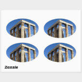 tempel zeus ovale sticker (Vel)