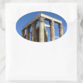 tempel zeus ovale sticker (Tas)