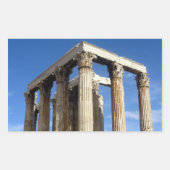 tempel zeus rechthoekige sticker (Voorkant)