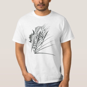 Tempel Zwart Wit Abstract Tribal Tattoo Kunst T-shirt