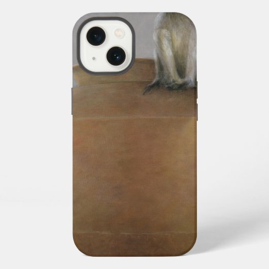 Tempelaap iPhone Hoesje (Achterkant)