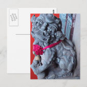 Tempelhonden als voogd briefkaart (Voorkant / Achterkant)
