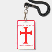 Tempelier Badge (Voorzijde met lanyard)