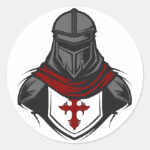 Tempelier Ridder Hoofd Portret Dragen Armor