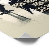 Tempelier Ridder Motto De kruisvaarder Quote Poster (Hoek)