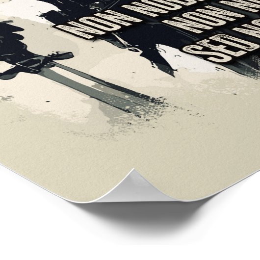 Tempelier Ridder Motto De kruisvaarder Quote Poster (Hoek)