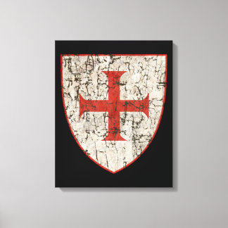 Tempelierkruis, in nood canvas afdruk