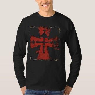 Tempeliers Kruis Christelijke Kruisvaarder Vintage T-shirt
