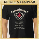 Tempeliers kruisen middeleeuwse krijger van Christ T-shirt