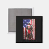 Tempeliers Kruisvaarder Moed Amerikaanse Vlag 4e O Magneet (Voorkant / Achterkant)