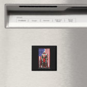 Tempeliers Kruisvaarder Moed Amerikaanse Vlag 4e O Magneet (Insitu (Vaatwasser))