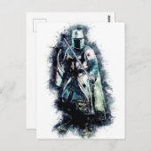 Tempeliers Ridder De kruistocht heldhaftige krijge Briefkaart (Voorkant / Achterkant)