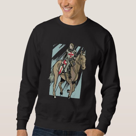 Tempeliers Ridder Paard Strijder Trui (Voorkant)