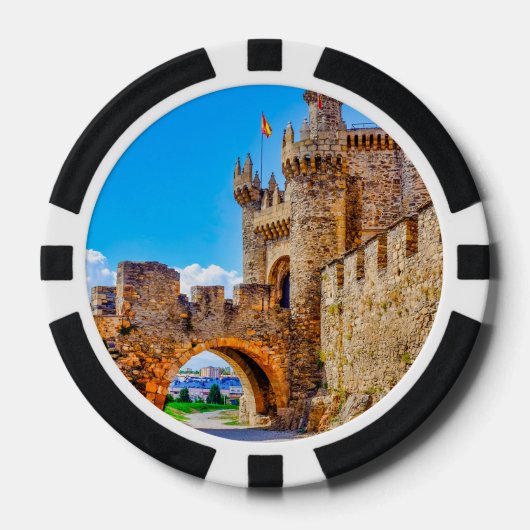 Tempelierskasteel Poker Chips (Voorkant)