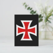 Tempelierskruis Briefkaart (Staand voorkant)