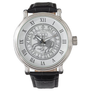Tempelierszegel Twee Ridders Paard Medaillon Horloge