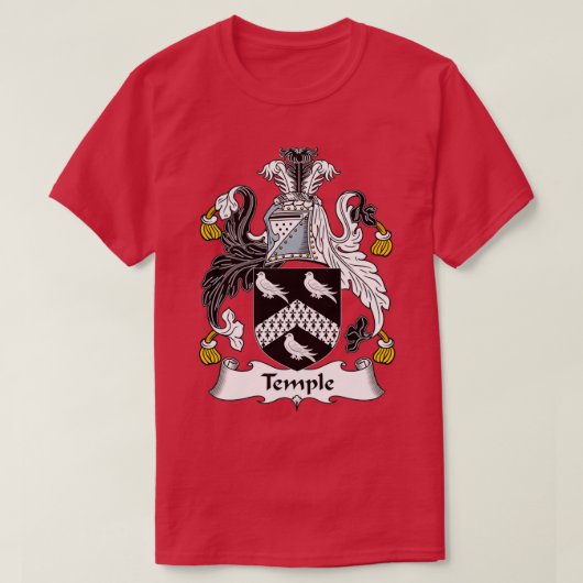 Tempellak van de gezinscrest van de wapenindustrie t-shirt (Design voorkant)