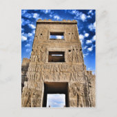 Tempelpoort en blauwe hemel in Egypte Briefkaart (Voorkant)