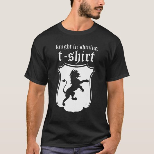 Tempelridder Middeleeuwse Fantasy Ridder In Glanz T-shirt (Voorkant)