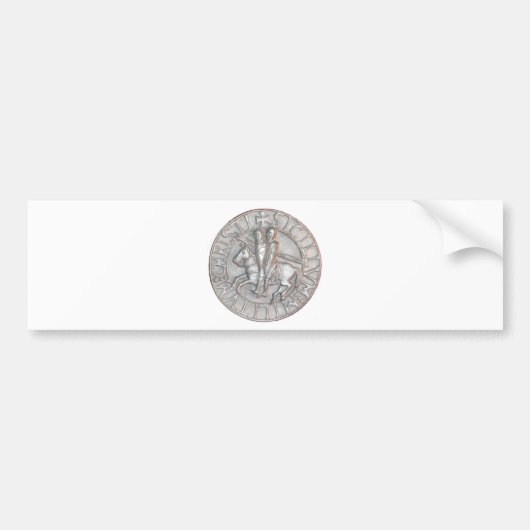 TEMPELRIDDER SYMBOOL BUMPERSTICKER (Voorkant)