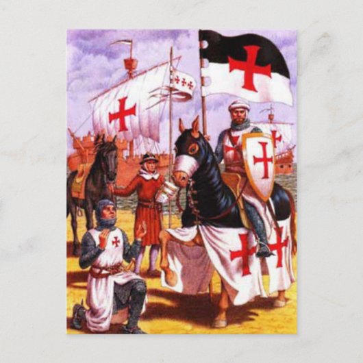 Tempelritter Briefkaart (Voorkant)