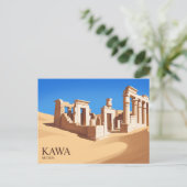 Tempelruïnes van Kawa Soedan Briefkaart (Staand voorkant)