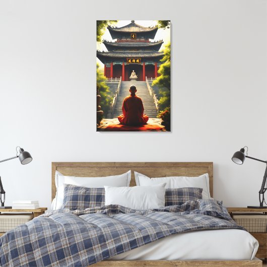 Tempelrust Canvas Afdruk (Insitu (Slaapkamer))