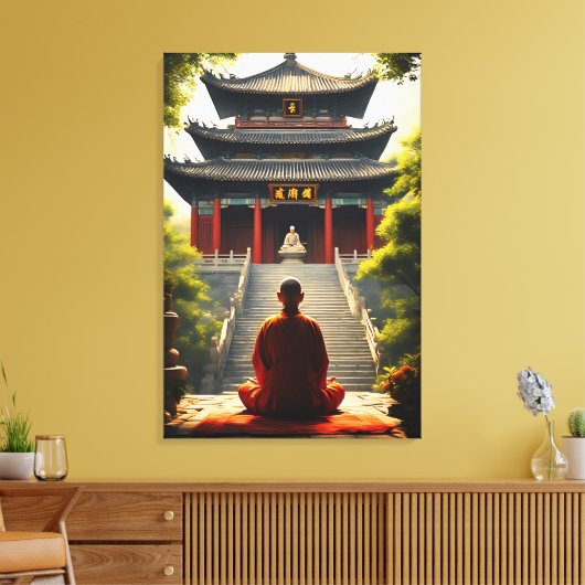 Tempelrust Canvas Afdruk (Insitu (Woonkamer))