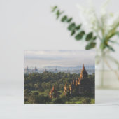 Tempels bij zonsopgang, Bagan, Myanmar Briefkaart (Staand voorkant)