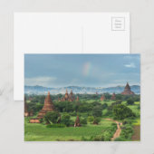 Tempels in Bagan, Myanmar Briefkaart (Voorkant / Achterkant)