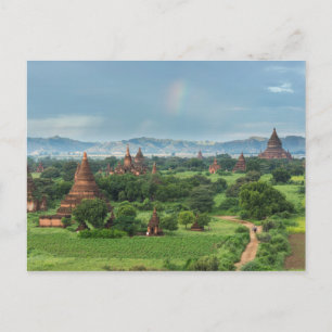 Tempels in Bagan, Myanmar Briefkaart