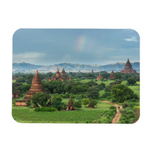 Tempels in Bagan, Myanmar Magneet