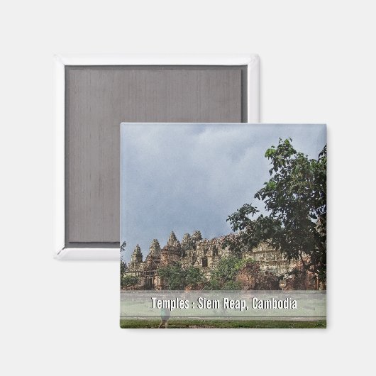 Tempels in Siem Reap, Cambodja Magnet (Voorkant / Achterkant)