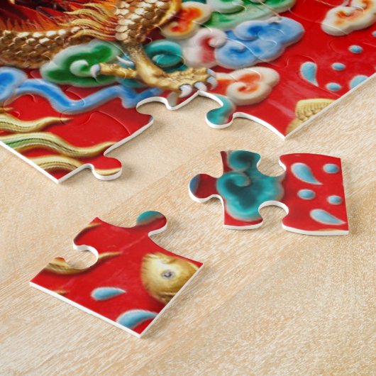 Tempels op tempel legpuzzel (Zijkant)