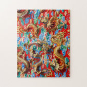 Tempels op tempel legpuzzel (Verticaal)