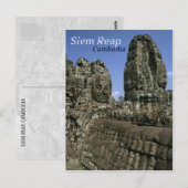 tempels van Angkor in Cambodja Briefkaart (Voorkant / Achterkant)